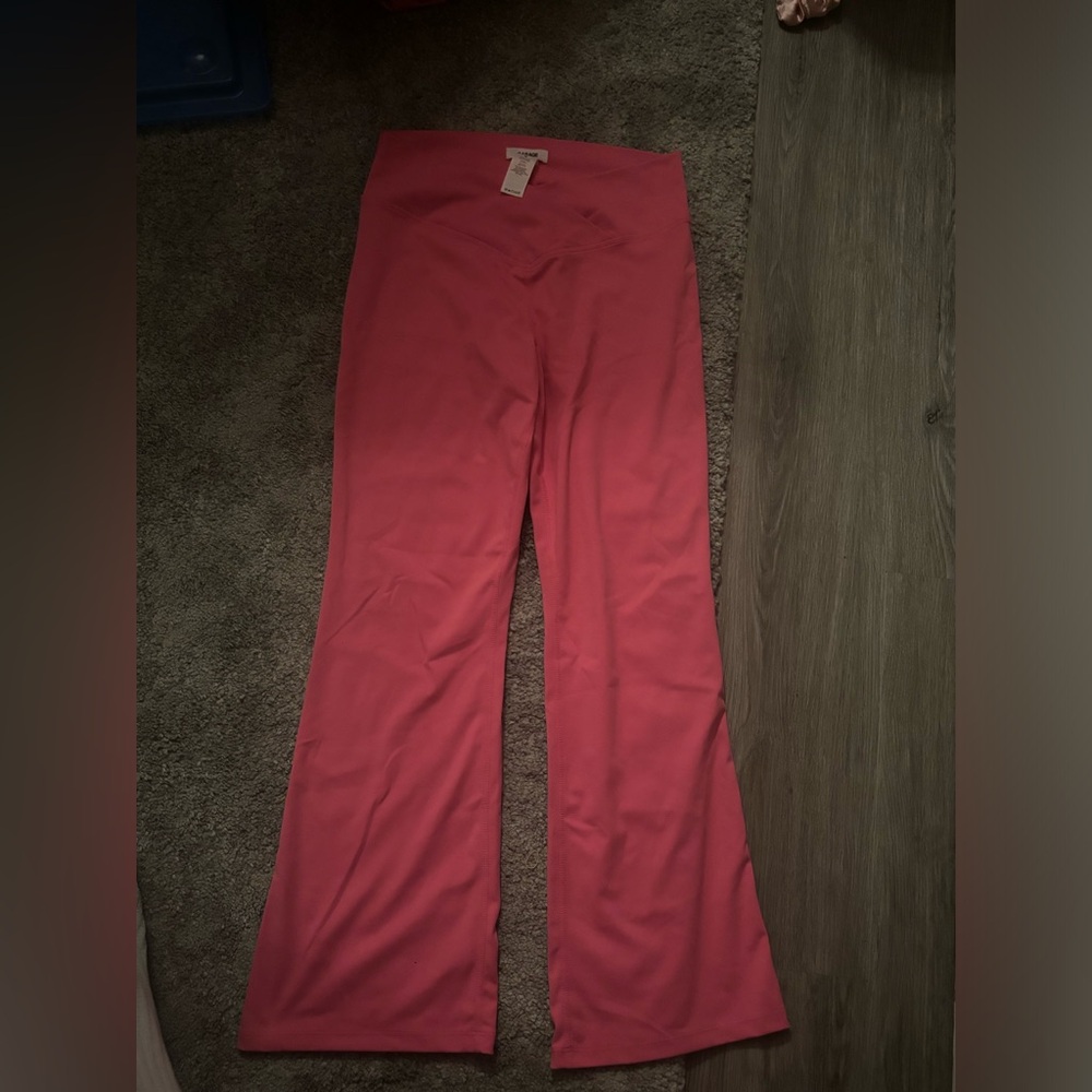 Garage Pink Flared Leggings